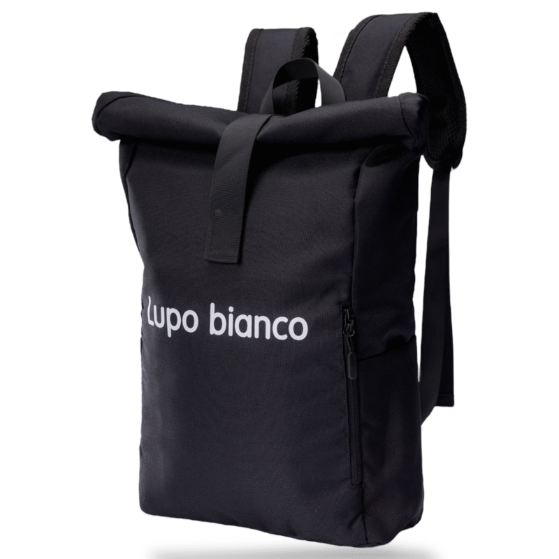 Black Roll-Top Backpack LB0083
