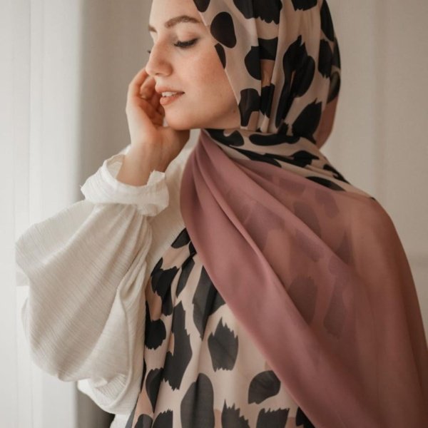 Printed Chiffon Scarf 002