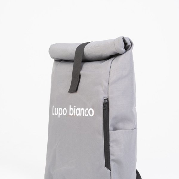 Grey Roll-Top Backpack LB0085