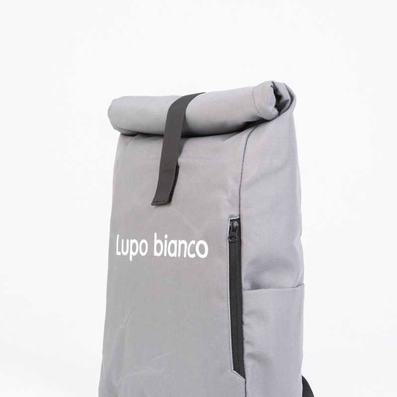 Grey Roll-Top Backpack LB0085