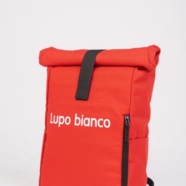 Red Roll-Top Backpack LB0084