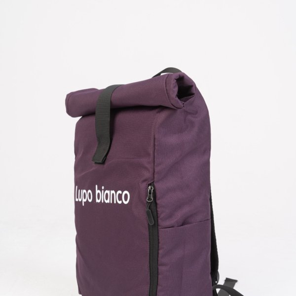 Purple Roll-Top Backpack LB0086