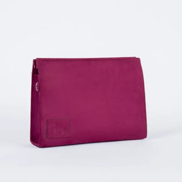 Burgundy Velvet clutch bag