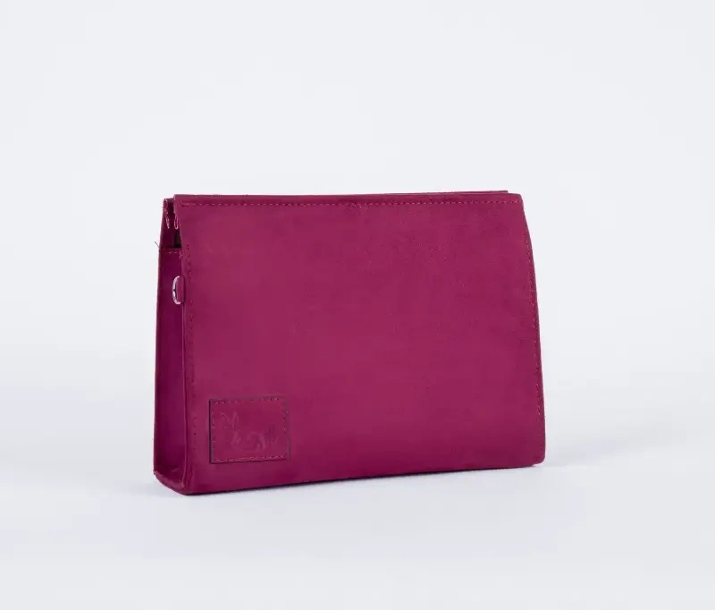 Burgundy Velvet clutch bag
