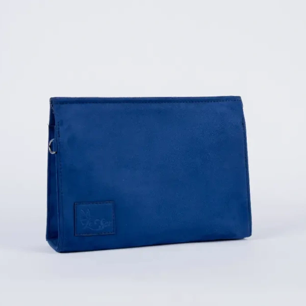 Royal Blue velvet clutch bag