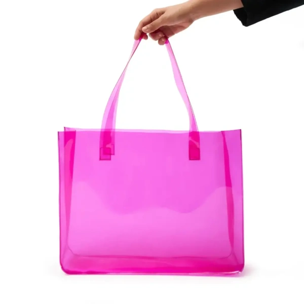 Tote Magenta PVC bag
