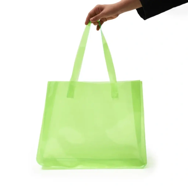 Tote Neon Green PVC bag