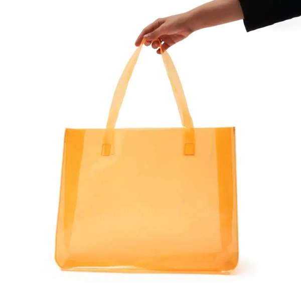 Tote Orange PVC bag