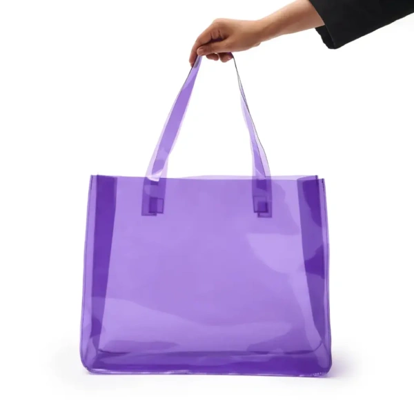 Tote Purple PVC bag
