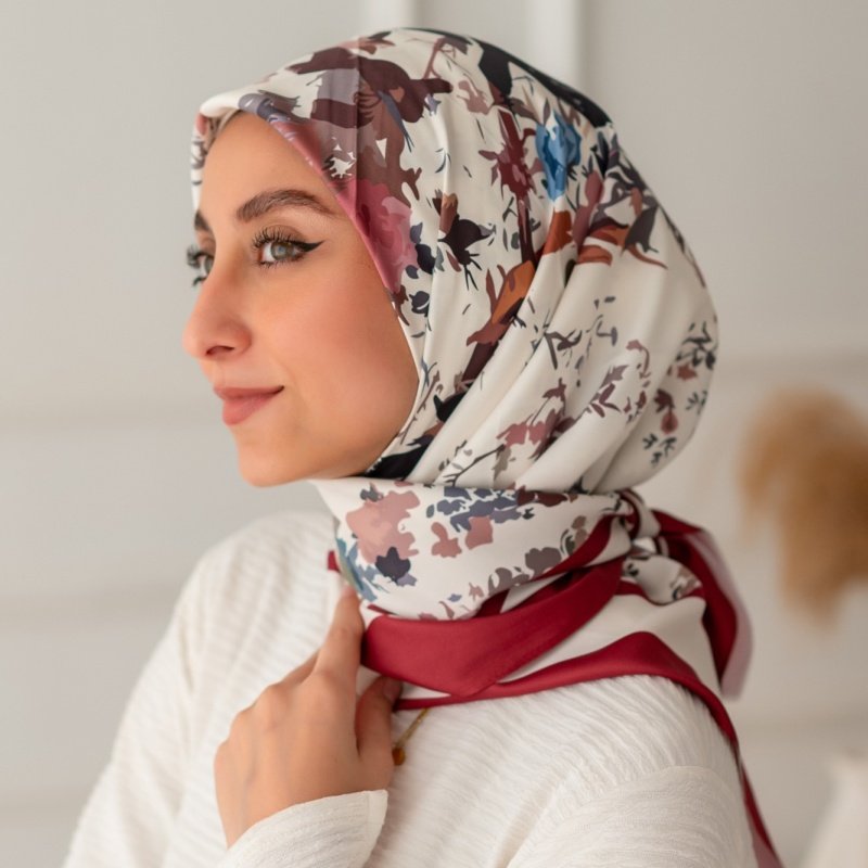 Printed Square Scarf 020