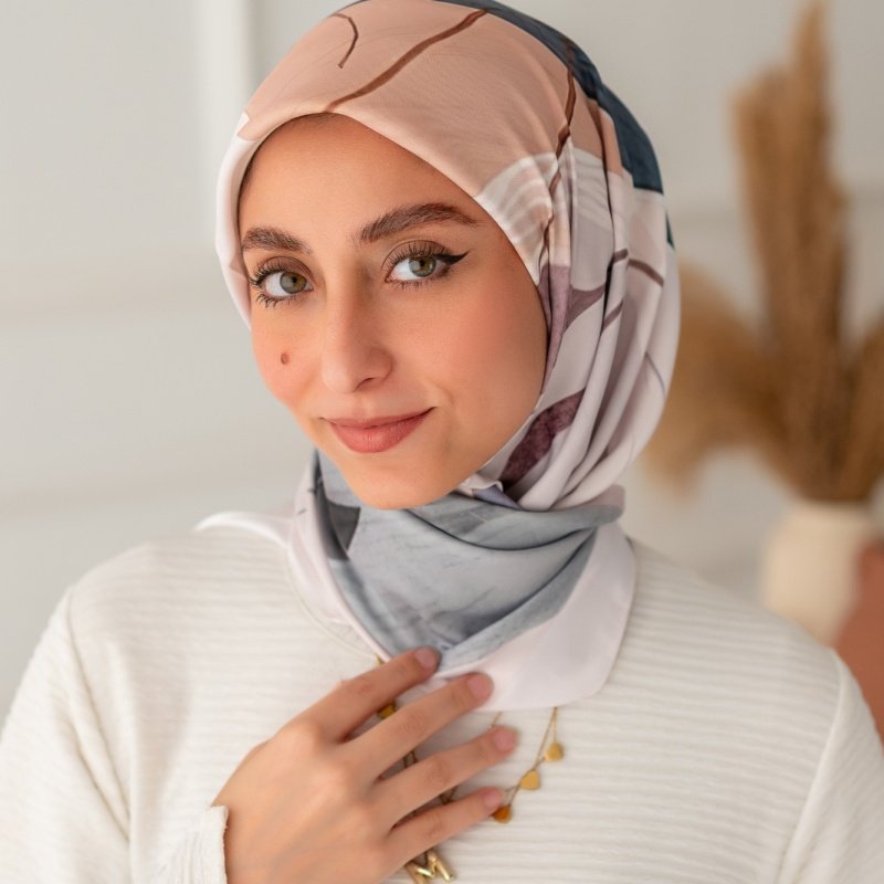 Printed Square Scarf 015