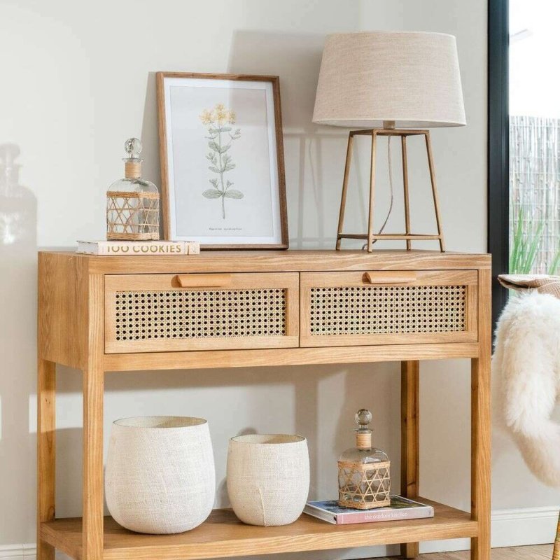 Boho style console table for entrance DE012