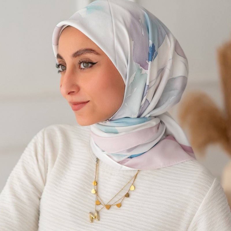 Printed Square Scarf 011
