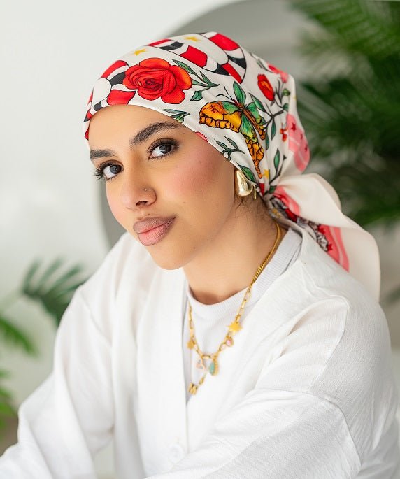 Printed Square Scarf 036